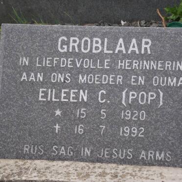 GROBLAAR Eileen C. 1920-1992
