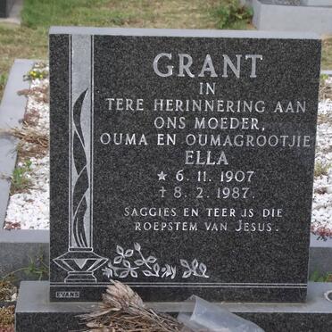 GRANT Ella 1907-1987