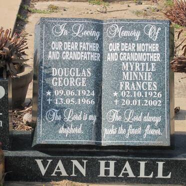 HALL Douglas George, van 1924-1966 &amp; Myrtle Minnie Frances 1926-2002
