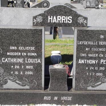 HARRIS Anthony Percy 1910-1980 &amp; Cathrine 1920-2001