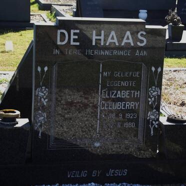 HAAS Elizabeth Cleuberry, de 1923-1980