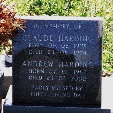 HARDING Claude 1978-1978 :: HARDING Andrew 1982-2002
