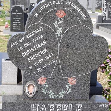 HAEFELE Christiaan Frederik 1943-1991