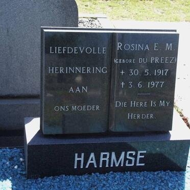 HARMSE Rosina EM. nee DU PREEZ 1917-1977