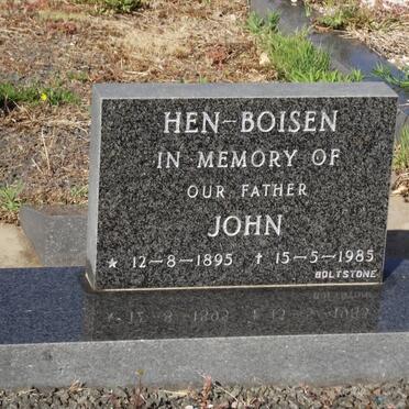 HEN-BOISEN John 1895-1985
