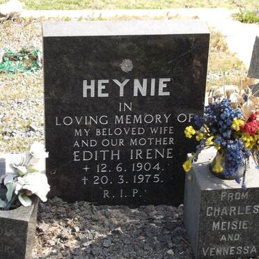 HEYNIE Edith Irene 1904-1975