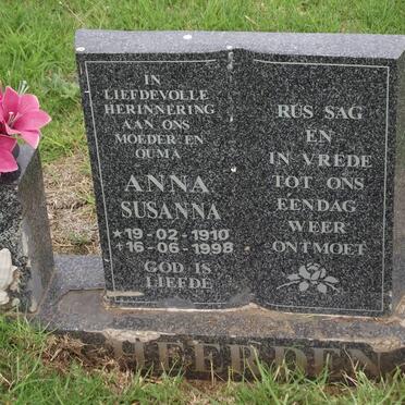 HEERDEN Anna Susanna, van 1910-1998