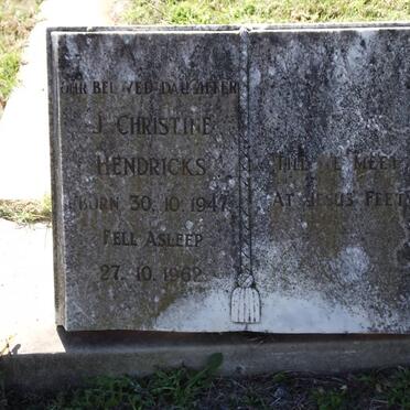 HENDRICKS J.Christine 1947-1962