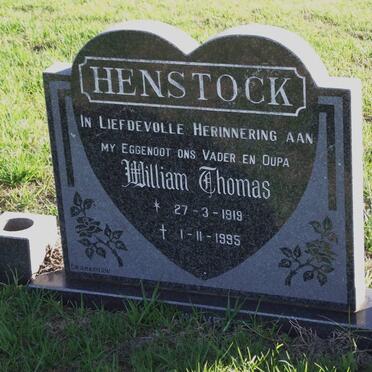 HENSTOCK William Thomas 1919-1995