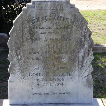 HILL Herbert Alfred Clarke 1901-1958 &amp; Doris Elizabeth 1906-1974