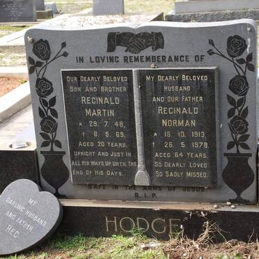 HODGE Reginald Martin 1948-1969 :: HODGE Reginald Norman 1913-1978