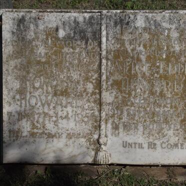 HOWARD Thomas E. 1877-1956 &amp; Alice Edith -1967