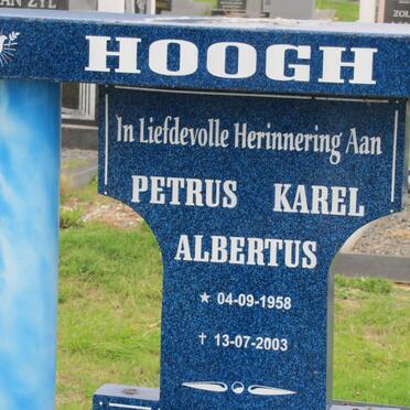 HOOGH Petrus Karel Albertus 1958-2003