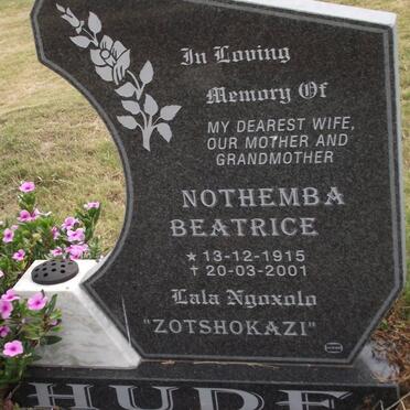 HUDE Nothemba Beatrice 1915-2001