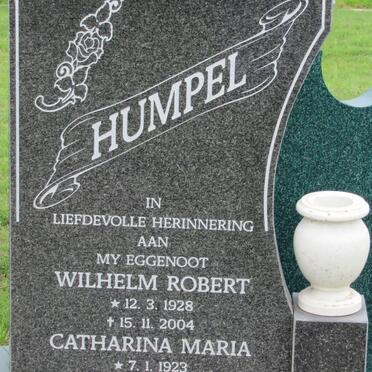 HUMPEL Wilhelm Robert 1928-2004 &amp; Catharina Maria 1923-2009