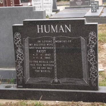 HUMAN Patsy 1943-1987