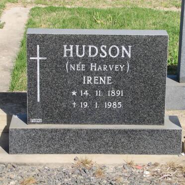 HUDSON Irene nee HARVEY 1891-1985