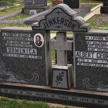 JENKERSON Domenica 1919-1961 &amp; Albert George 1920-1985