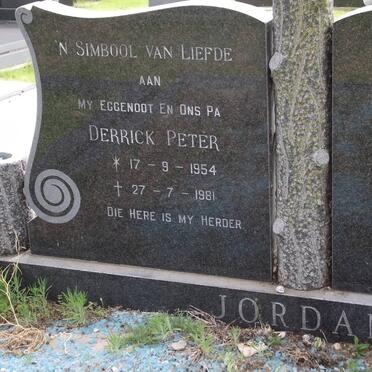 JORDAN Derrick Peter 1954-1981
