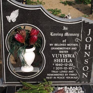JOHNSON Vuyiswa Sheila 1940-2011