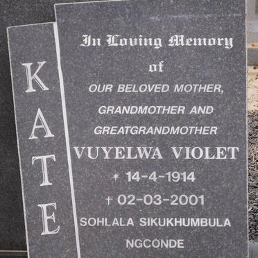 KATE Vuyelwa Violet 1914-2001
