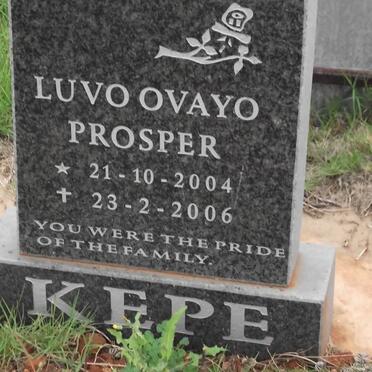 KEPE Luvo Ovayo Prosper 2004-2006