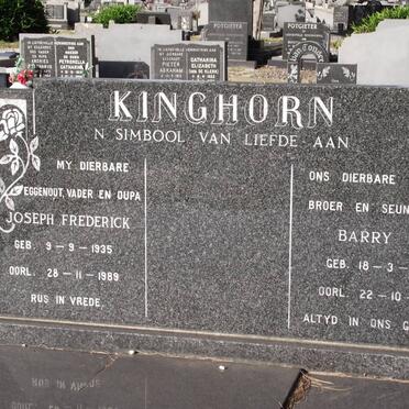 KINGHORN Joseph Frederick 1935-1989 :: KINGHORN Barry 1964-1984