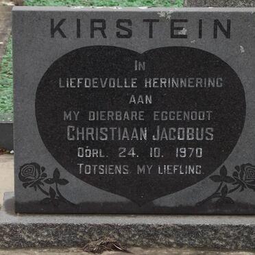 KIRSTEIN Christiaan Jacobus -1970