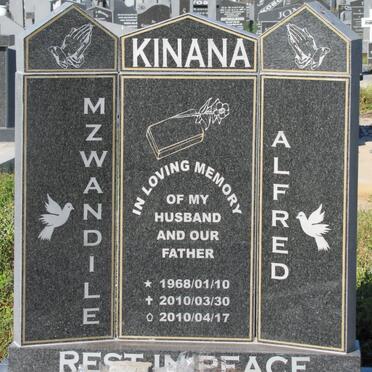 KINANA Mzwandile Alfred 1968-2010