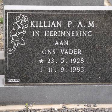KILLIAN P.A.M. 1928-1983