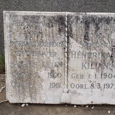 KILIAN Jacobus 1900-1961 &amp; Hendrika P 1904-1977