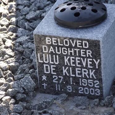 KLERK Lulu Keevey, de 1952-2003
