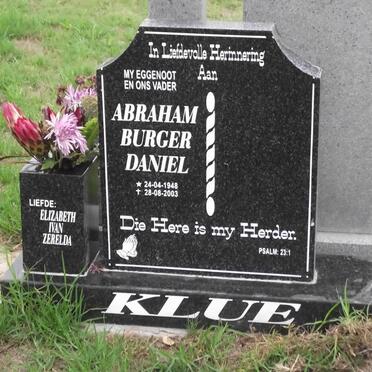 KLUE Abraham Burger Daniel 1948-2003