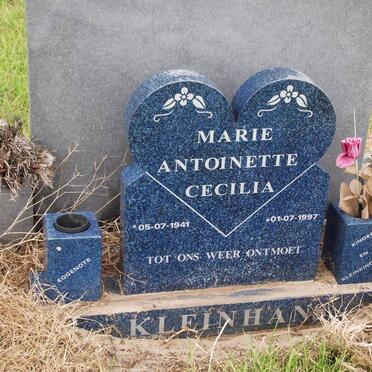 KLEINHANS Marie Antoinette Cecilia 1941-1997