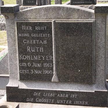 KOHLMEYER Ruth 1913-1966