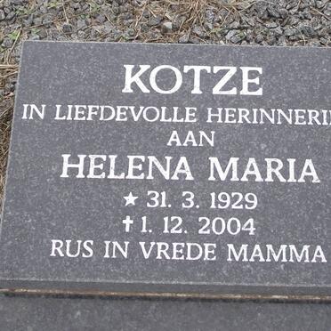 KOTZE Helena Maria 1929-2004