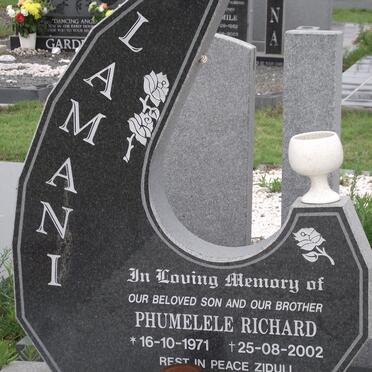 LAMANI Phumelele Richard 1971-2002