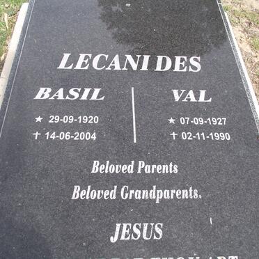 LECANIDES Basil 1920-2004 &amp; Val 1927-1990