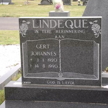 LINDEQUE Gert Johannes 1920-1990