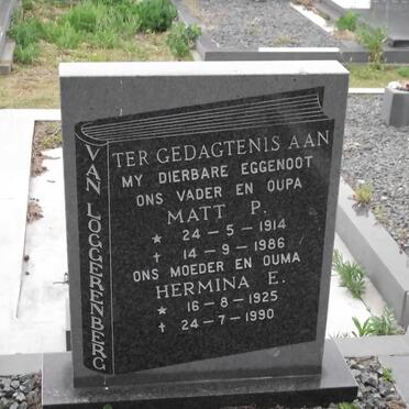 LOGGERENBERG Matt P., van 1914-1986 &amp; Hermina E. 1925-1990