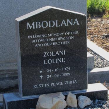 MBODLANA Zolani Coline 1974-2009