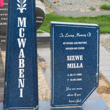 MCWABENI Sizwe Milla 1980-2008