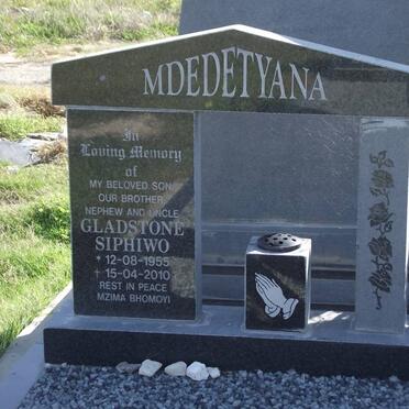 MDEDETYANA Gladstone Siphiwo 1955-2010