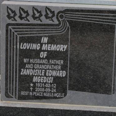 MGEDISI Zandisile Edward 1931-2008