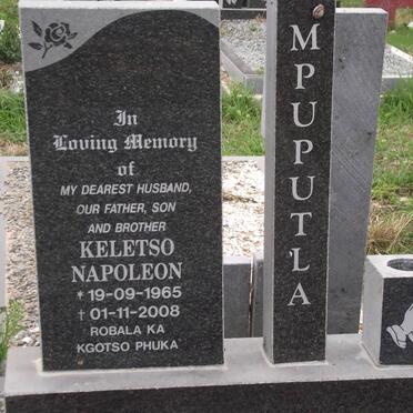 MPUPUTLA Keletso Napoleon 1965-2008