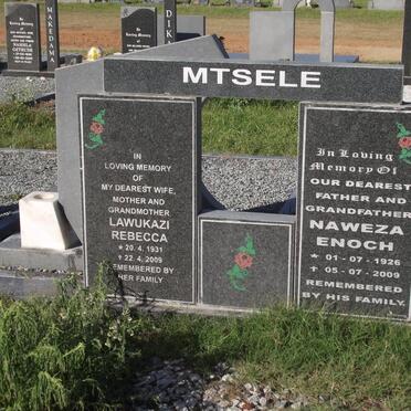 MTSELE Naweza Enoch 1926-2009 &amp; Lawukazi Rebecca 1931-2009