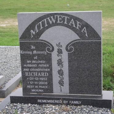 MTIWETAFA Richard 1952-2008
