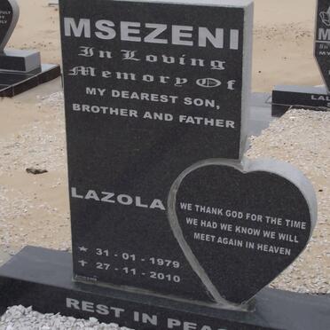 MSEZENI Lazola 1979-2010