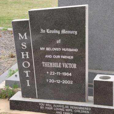 MSHOTI Thembile Victor 1964-2002