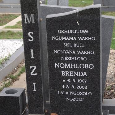 MSIZI Nomhlobo Brenda 1967-2003
